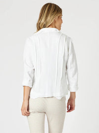 GORDON SMITH_LINO LE MARAIS JACKET WHITE _ LINO LE MARAIS JACKET WHITE _ Ebony Boutique NZ