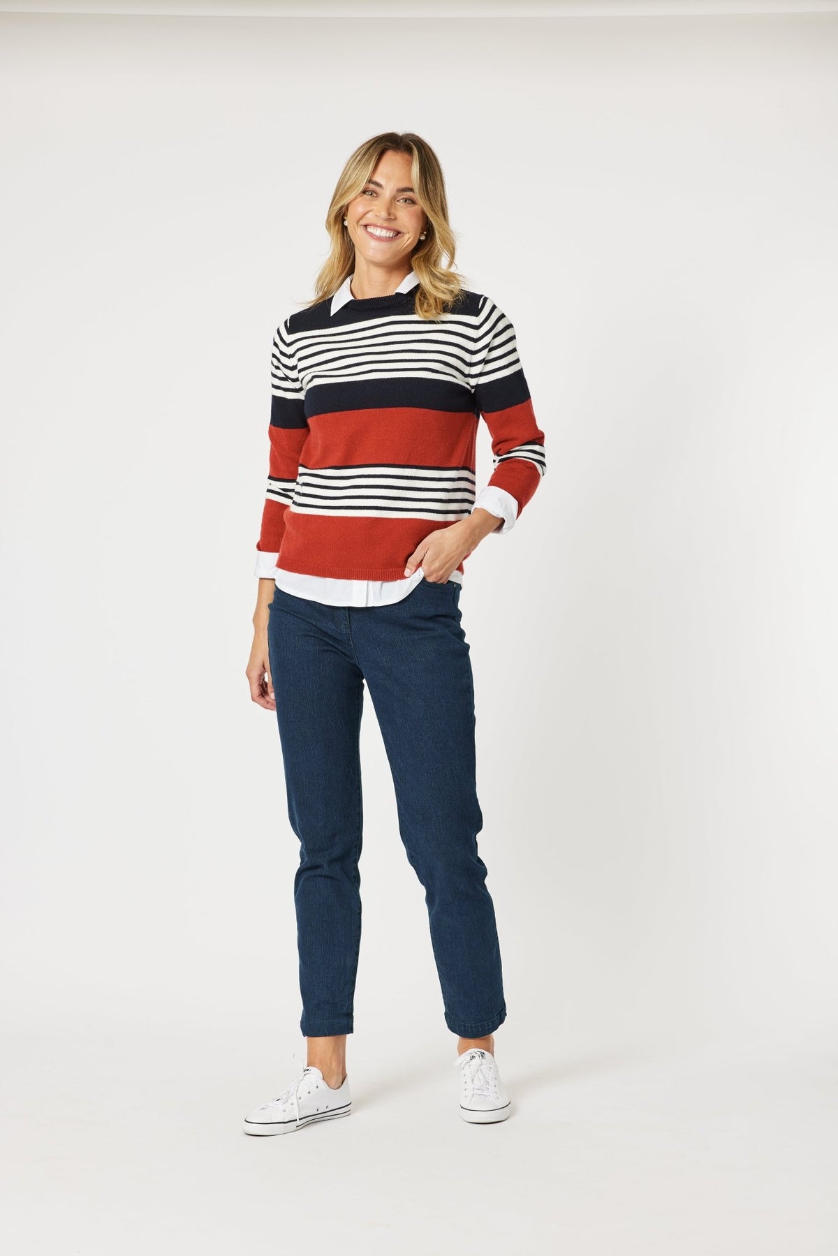 GORDON SMITH_MOLLY STRIPE KNIT _ MOLLY STRIPE KNIT _ Ebony Boutique NZ