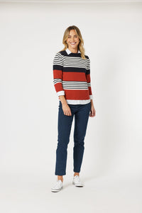 GORDON SMITH_MOLLY STRIPE KNIT _ MOLLY STRIPE KNIT _ Ebony Boutique NZ