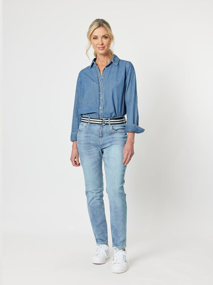 GORDON SMITH_SOPHIE DENIM SHIRT _ SOPHIE DENIM SHIRT _ Ebony Boutique NZ
