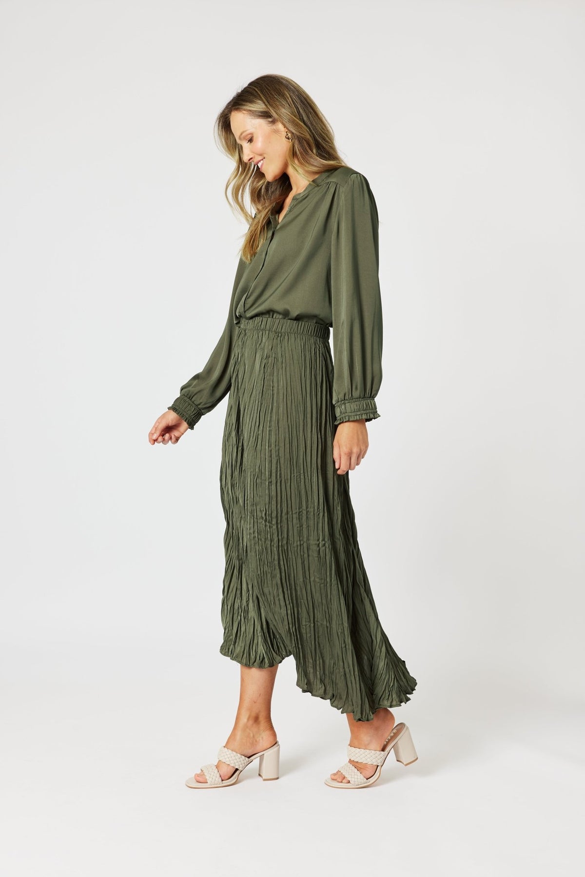 HAMMOCK AND VINE_LUXE CRUSHED SKIRT _ LUXE CRUSHED SKIRT _ Ebony Boutique NZ