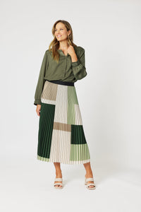 HAMMOCK AND VINE_VIENNA PLEAT SKIRT _ VIENNA PLEAT SKIRT _ Ebony Boutique NZ