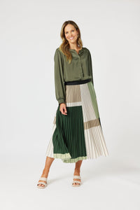 HAMMOCK AND VINE_VIENNA PLEAT SKIRT _ VIENNA PLEAT SKIRT _ Ebony Boutique NZ