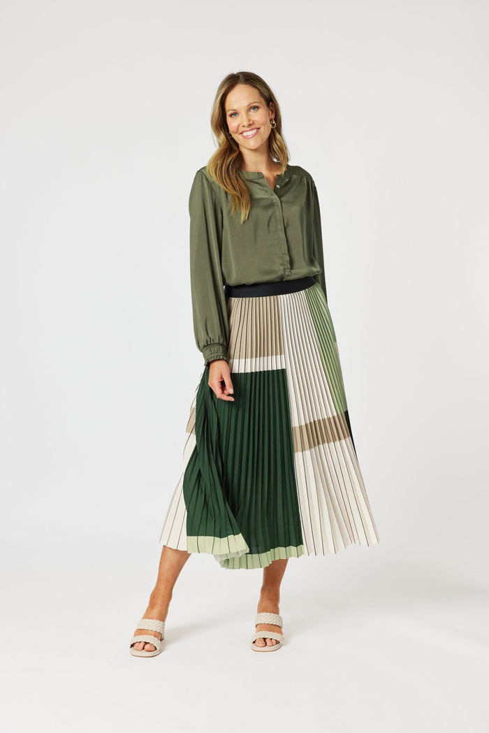 HAMMOCK AND VINE_VIENNA PLEAT SKIRT _ VIENNA PLEAT SKIRT _ Ebony Boutique NZ