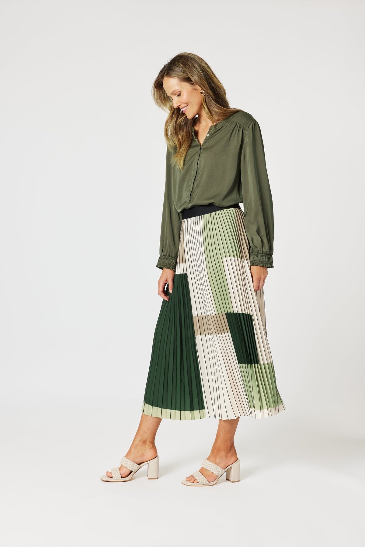 HAMMOCK AND VINE_VIENNA PLEAT SKIRT _ VIENNA PLEAT SKIRT _ Ebony Boutique NZ