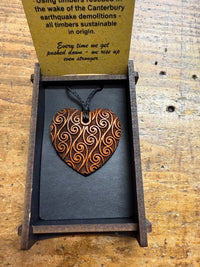 HEARTWOOD_AROHA PENDANT WOOD _ AROHA PENDANT WOOD _ Ebony Boutique NZ