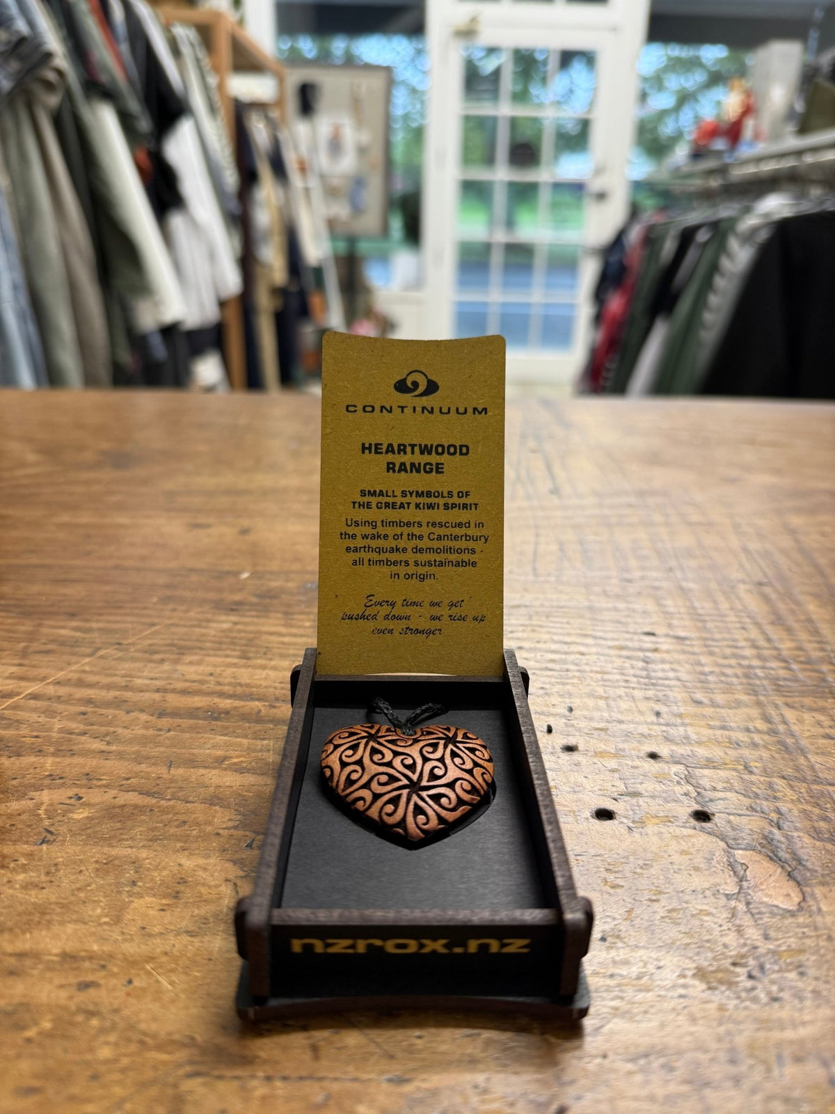 HEARTWOOD_AROHA PENDANT WOOD _ AROHA PENDANT WOOD _ Ebony Boutique NZ