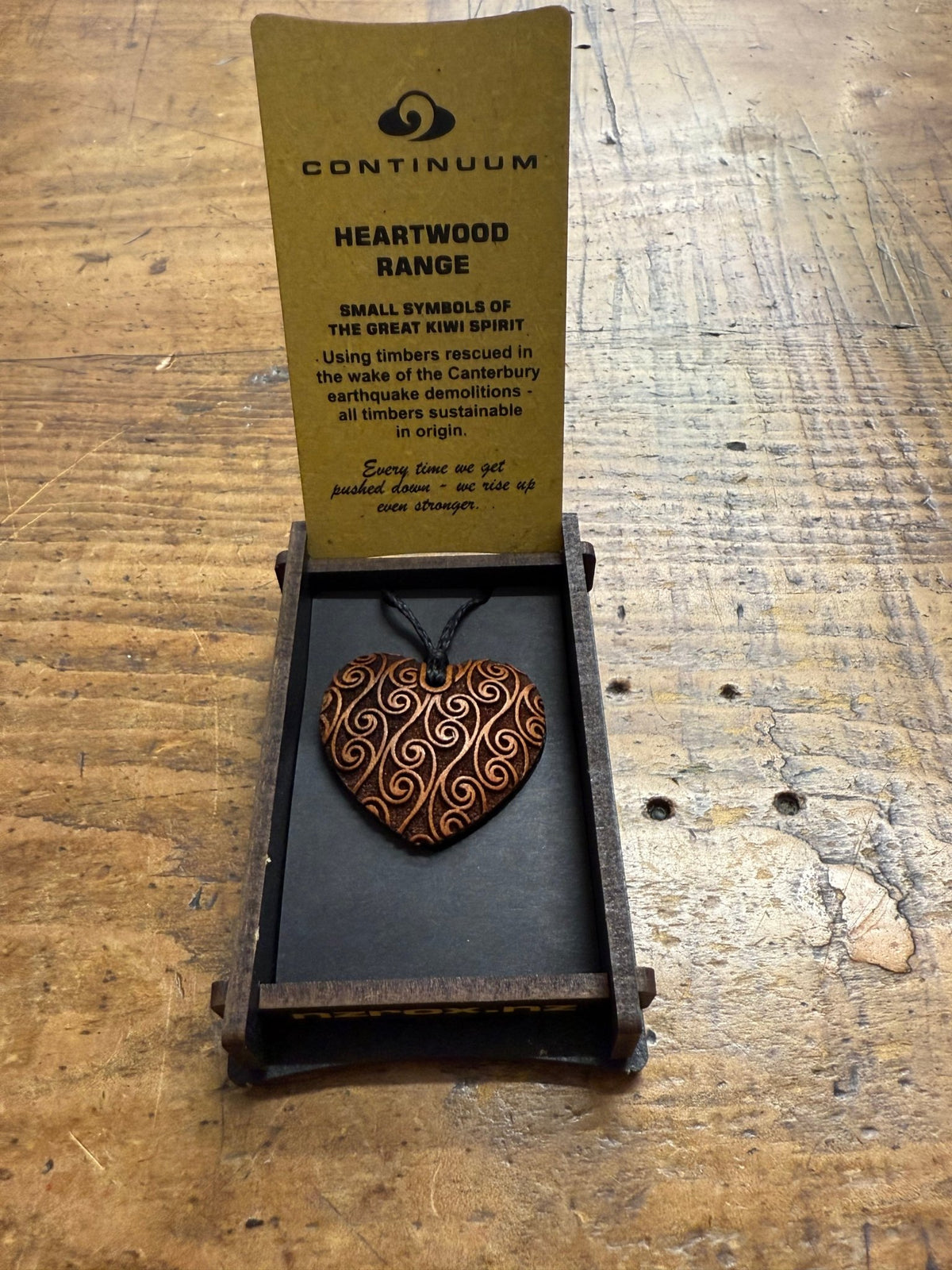 HEARTWOOD_AROHA PENDANT WOOD _ AROHA PENDANT WOOD _ Ebony Boutique NZ