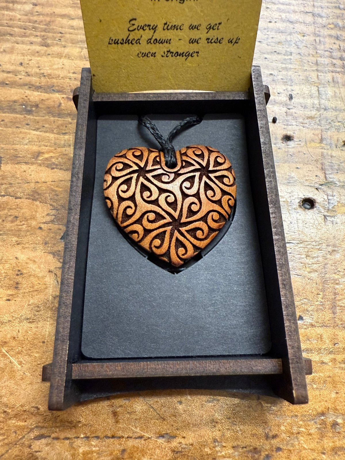 HEARTWOOD_AROHA PENDANT WOOD _ AROHA PENDANT WOOD _ Ebony Boutique NZ