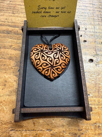 HEARTWOOD_AROHA PENDANT WOOD _ AROHA PENDANT WOOD _ Ebony Boutique NZ