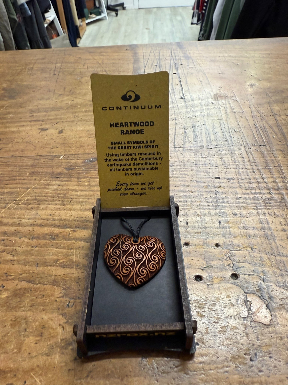 HEARTWOOD_AROHA PENDANT WOOD _ AROHA PENDANT WOOD _ Ebony Boutique NZ