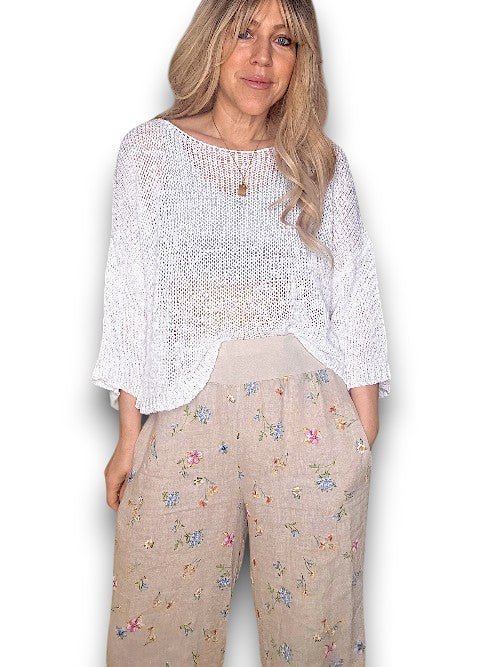 HELGA MAY_BOAT NECK KNIT WHITE _ BOAT NECK KNIT WHITE _ Ebony Boutique NZ