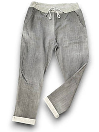 HELGA MAY_CORNELIA JOGGERS GREY DENIM _ CORNELIA JOGGERS GREY DENIM _ Ebony Boutique NZ