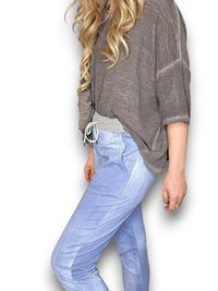 HELGA MAY_CORNELIA JOGGERS LIGHT DENIM _ CORNELIA JOGGERS LIGHT DENIM _ Ebony Boutique NZ