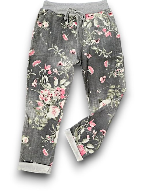 HELGA MAY_CORNELIA JOGGERS POTPOURRI DENIM BLACK _ CORNELIA JOGGERS POTPOURRI DENIM BLACK _ Ebony Boutique NZ