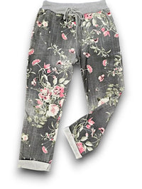 HELGA MAY_CORNELIA JOGGERS POTPOURRI DENIM BLACK _ CORNELIA JOGGERS POTPOURRI DENIM BLACK _ Ebony Boutique NZ