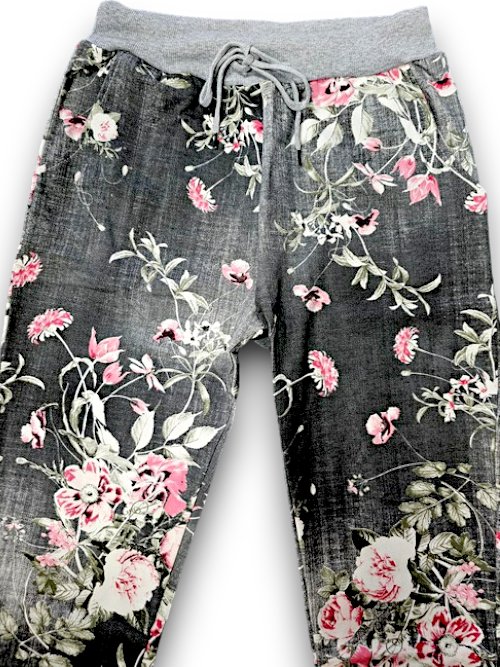 HELGA MAY_CORNELIA JOGGERS POTPOURRI DENIM BLACK _ CORNELIA JOGGERS POTPOURRI DENIM BLACK _ Ebony Boutique NZ