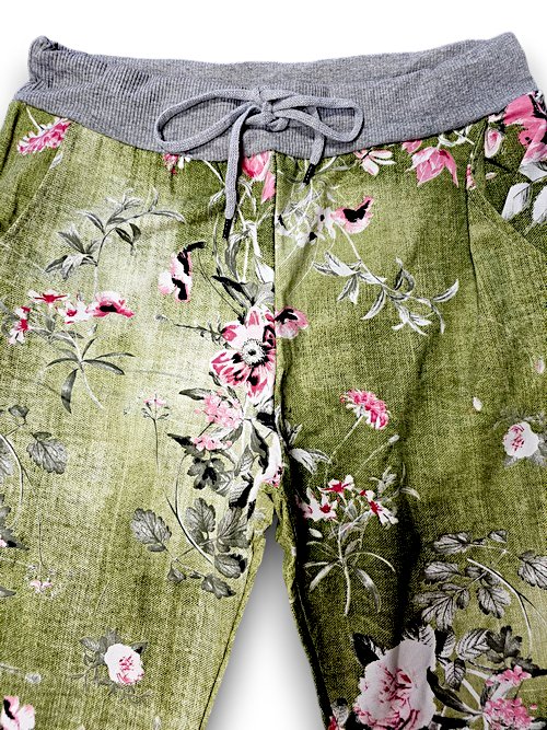 HELGA MAY_CORNELIA JOGGERS POTPOURRI GREEN _ CORNELIA JOGGERS POTPOURRI GREEN _ Ebony Boutique NZ