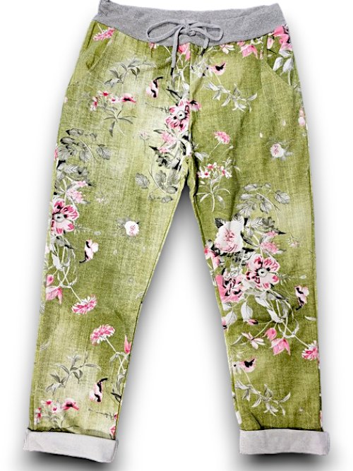 HELGA MAY_CORNELIA JOGGERS POTPOURRI GREEN _ CORNELIA JOGGERS POTPOURRI GREEN _ Ebony Boutique NZ