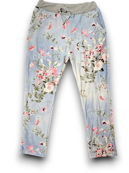 HELGA MAY_CORNELIA JOGGERS POTPOURRI LIGHT DENIM _ CORNELIA JOGGERS POTPOURRI LIGHT DENIM _ Ebony Boutique NZ