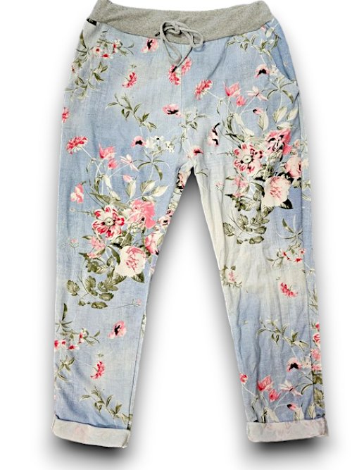 HELGA MAY_CORNELIA JOGGERS POTPOURRI LIGHT DENIM _ CORNELIA JOGGERS POTPOURRI LIGHT DENIM _ Ebony Boutique NZ