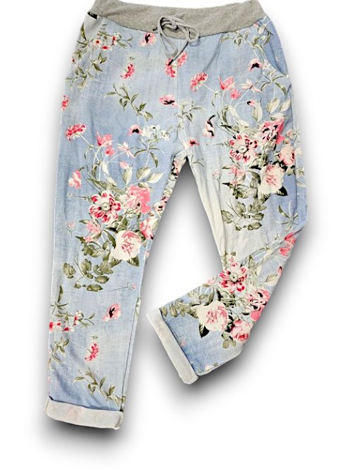 HELGA MAY_CORNELIA JOGGERS POTPOURRI LIGHT DENIM _ CORNELIA JOGGERS POTPOURRI LIGHT DENIM _ Ebony Boutique NZ