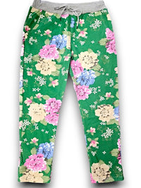 HELGA MAY_CORNELIA JOGGERS WILD ROSE DARK GREEN _ CORNELIA JOGGERS WILD ROSE DARK GREEN _ Ebony Boutique NZ