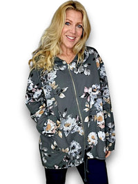 HELGA MAY_COTTON ZIP HOODIE BLOSSOM GREY _ COTTON ZIP HOODIE BLOSSOM GREY _ Ebony Boutique NZ