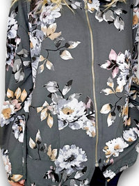 HELGA MAY_COTTON ZIP HOODIE BLOSSOM GREY _ COTTON ZIP HOODIE BLOSSOM GREY _ Ebony Boutique NZ