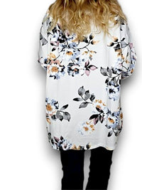 HELGA MAY_COTTON ZIP HOODIE BLOSSOM VANILLA _ COTTON ZIP HOODIE BLOSSOM VANILLA _ Ebony Boutique NZ