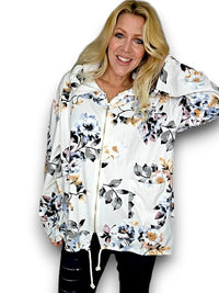 HELGA MAY_COTTON ZIP HOODIE BLOSSOM VANILLA _ COTTON ZIP HOODIE BLOSSOM VANILLA _ Ebony Boutique NZ
