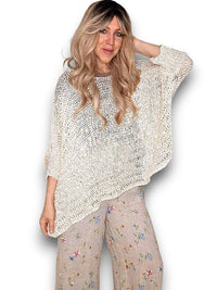 HELGA MAY_CREW NECK BOXY VANILLA KNIT _ CREW NECK BOXY VANILLA KNIT _ Ebony Boutique NZ