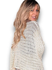 HELGA MAY_CREW NECK BOXY VANILLA KNIT _ CREW NECK BOXY VANILLA KNIT _ Ebony Boutique NZ