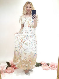 HELGA MAY_DIPDYE SINGOALLA MAXI MAUD JOSEFINA LEMON/CARAMEL _ DIPDYE SINGOALLA MAXI MAUD JOSEFINA LEMON/CARAMEL _ Ebony Boutique NZ