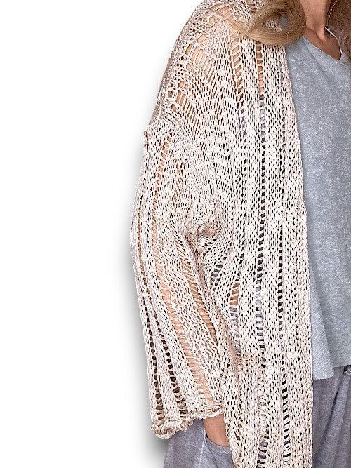 HELGA MAY_FRIENDS CARDI BEIGE _ FRIENDS CARDI BEIGE _ Ebony Boutique NZ