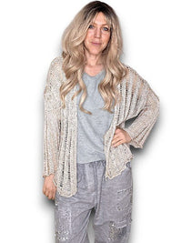 HELGA MAY_FRIENDS CARDI BEIGE _ FRIENDS CARDI BEIGE _ Ebony Boutique NZ