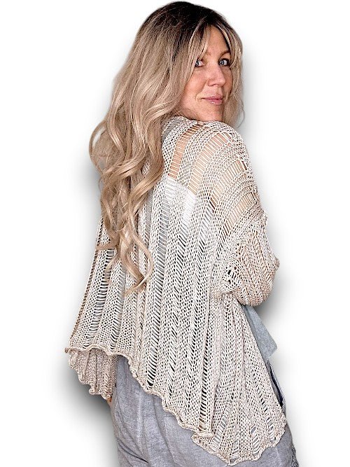 HELGA MAY_FRIENDS CARDI BEIGE _ FRIENDS CARDI BEIGE _ Ebony Boutique NZ