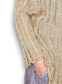 HELGA MAY_FRIENDS CARDI METALLIC GOLD _ FRIENDS CARDI METALLIC GOLD _ Ebony Boutique NZ