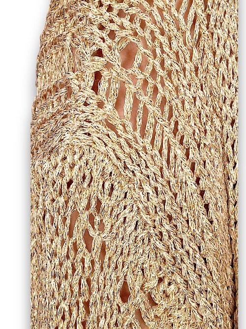 HELGA MAY_FRIENDS CARDI METALLIC GOLD _ FRIENDS CARDI METALLIC GOLD _ Ebony Boutique NZ