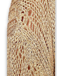 HELGA MAY_FRIENDS CARDI METALLIC GOLD _ FRIENDS CARDI METALLIC GOLD _ Ebony Boutique NZ