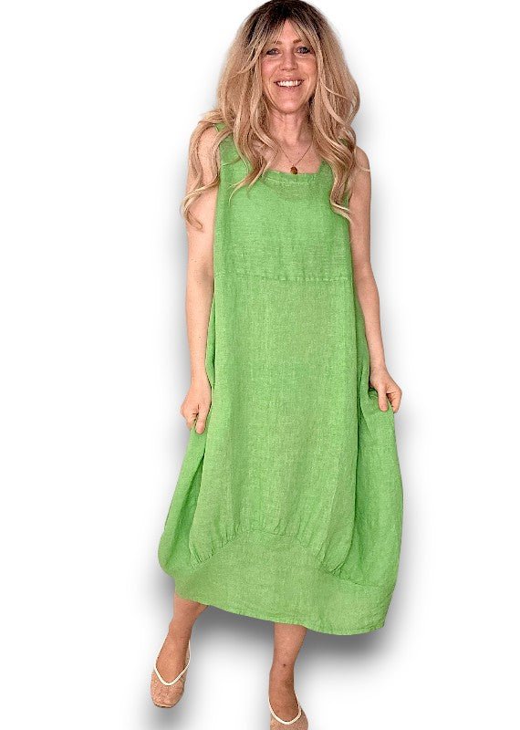 HELGA MAY_MAXI TANK DRESS LIGHT GREEN _ MAXI TANK DRESS LIGHT GREEN _ Ebony Boutique NZ