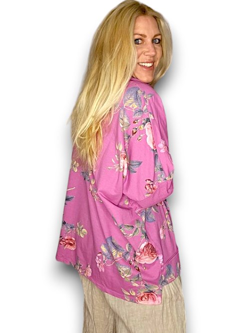 HELGA MAY_MOKU DETAIL COTTON SWEATER THORN ROSE DARK BERRY _ MOKU DETAIL COTTON SWEATER THORN ROSE DARK BERRY _ Ebony Boutique NZ