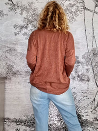 HELGA MAY_OVERLAY TOP LINEN TWINKLE BRONZE _ OVERLAY TOP LINEN TWINKLE BRONZE _ Ebony Boutique NZ