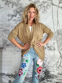 HELGA MAY_OVERLAY TOP LINEN TWINKLE GOLD _ OVERLAY TOP LINEN TWINKLE GOLD _ Ebony Boutique NZ
