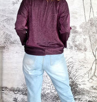 HELGA MAY_OVERLAY TOP LINEN TWINKLE PURPLE _ OVERLAY TOP LINEN TWINKLE PURPLE _ Ebony Boutique NZ