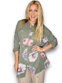HELGA MAY_PATCHWORK HOODIE OMBRE PEONY FOREST _ PATCHWORK HOODIE OMBRE PEONY FOREST _ Ebony Boutique NZ