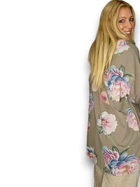 HELGA MAY_PATCHWORK HOODIE OMBRE PEONY MOCHA _ PATCHWORK HOODIE OMBRE PEONY MOCHA _ Ebony Boutique NZ