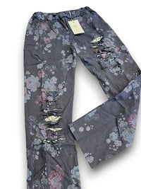 HELGA MAY_RIPPED JOGGER PANTS HIGH TEA NAVY _ RIPPED JOGGER PANTS HIGH TEA NAVY _ Ebony Boutique NZ