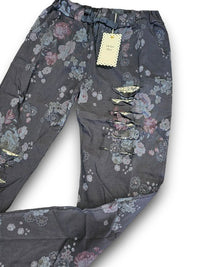 HELGA MAY_RIPPED JOGGER PANTS HIGH TEA NAVY _ RIPPED JOGGER PANTS HIGH TEA NAVY _ Ebony Boutique NZ