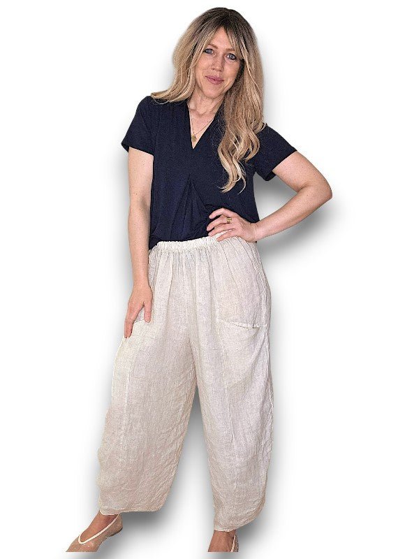 HELGA MAY_SAMBA VISCOSE TEE NAVY _ SAMBA VISCOSE TEE NAVY _ Ebony Boutique NZ